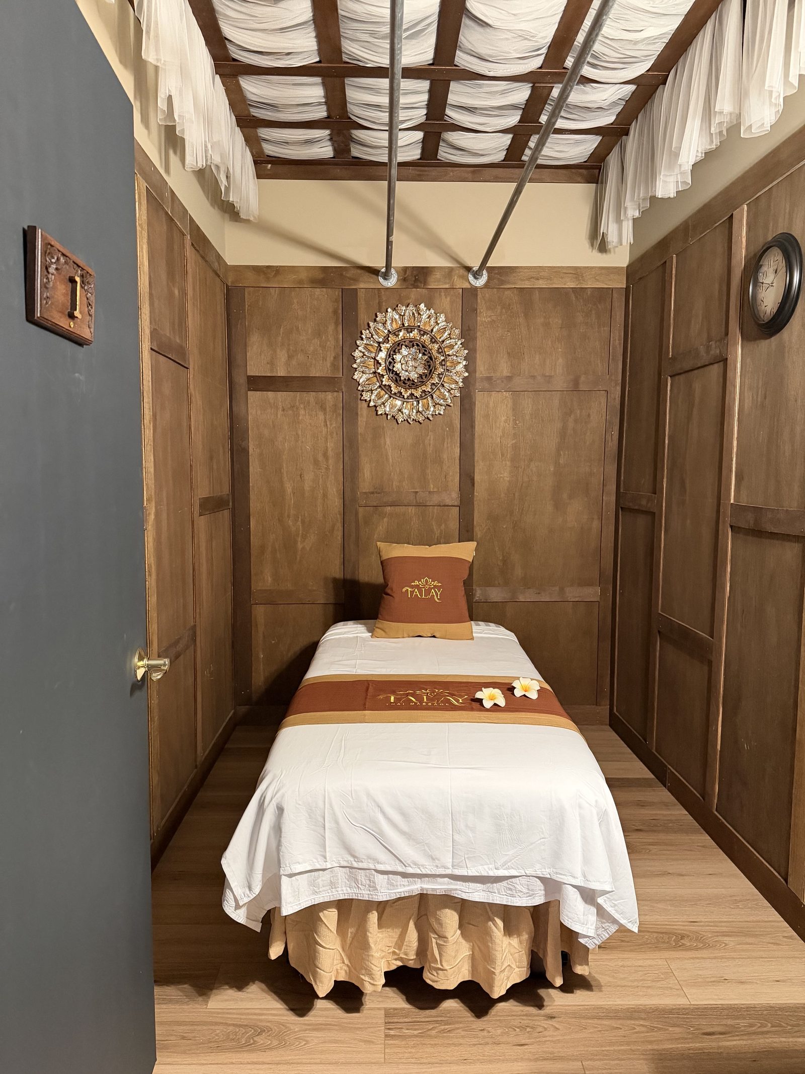 Private massage room at Talay Thai Massage